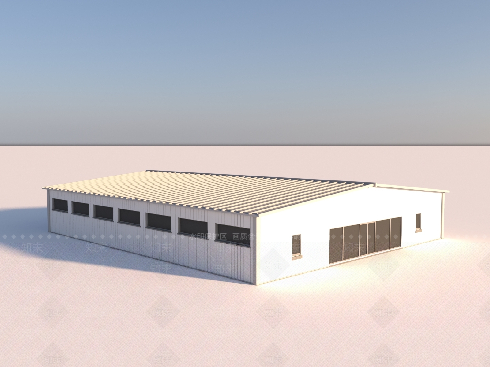 现代厂房3D模型下载【ID:1155749303】