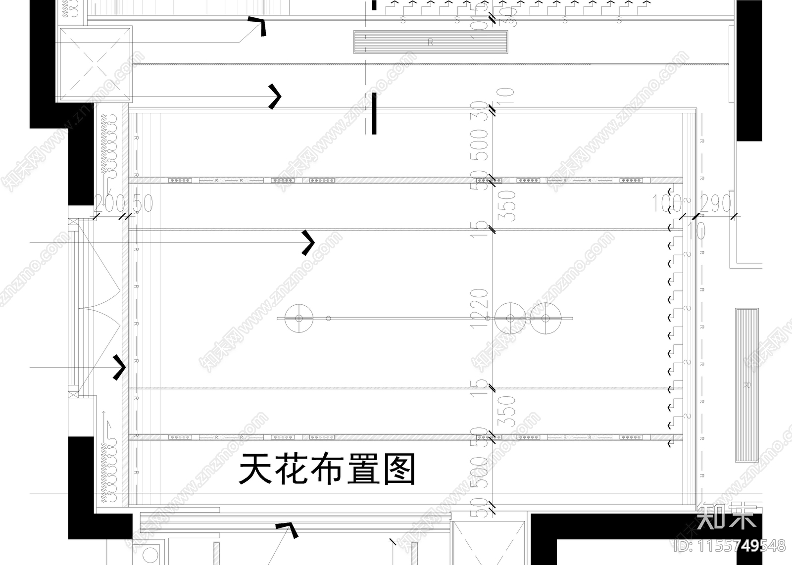 家居餐厅cad施工图下载【ID:1155749548】