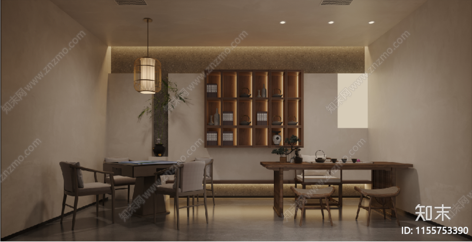 盛达行茶室cad施工图下载【ID:1155753390】