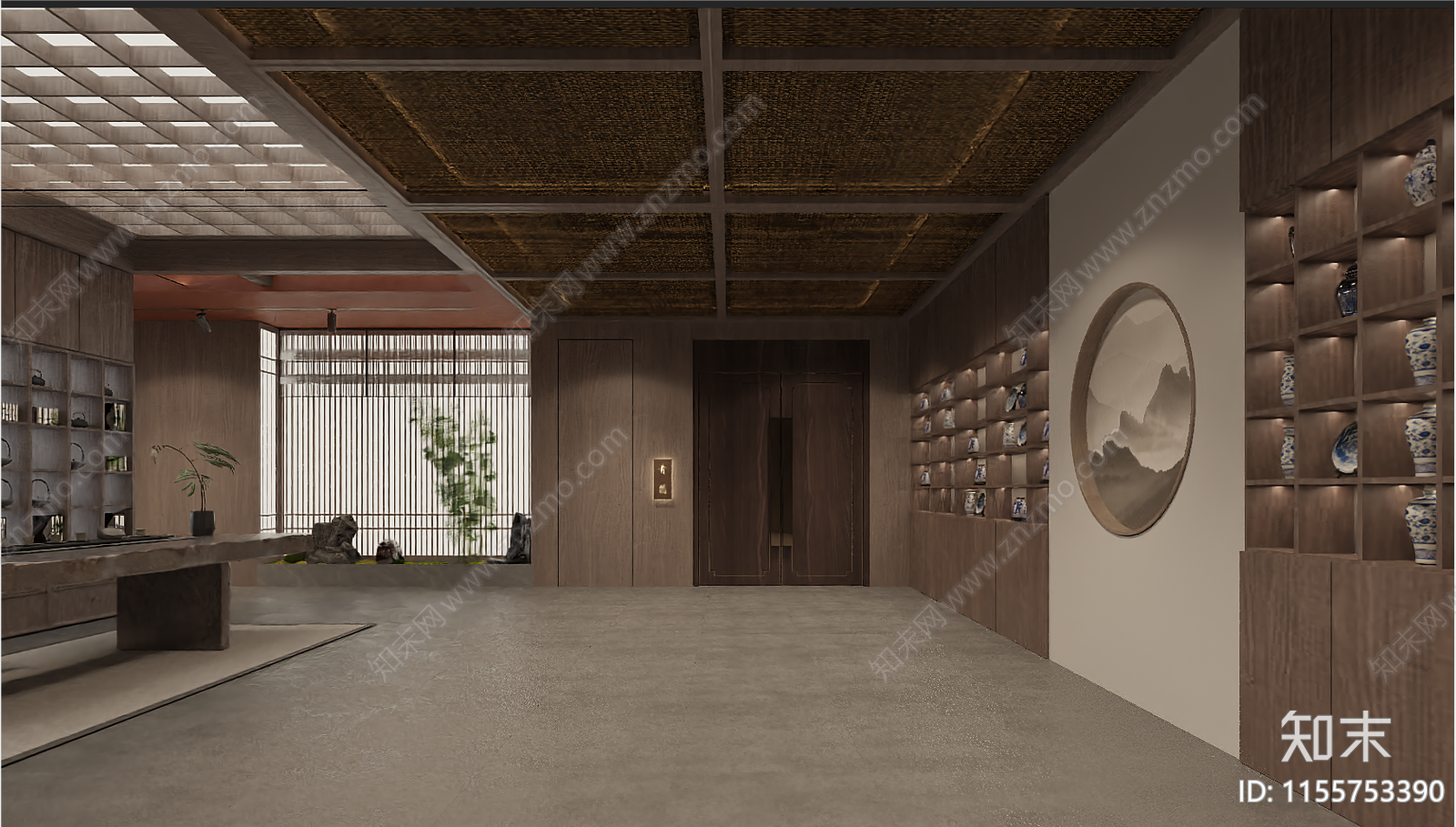盛达行茶室施工图下载【ID:1155753390】