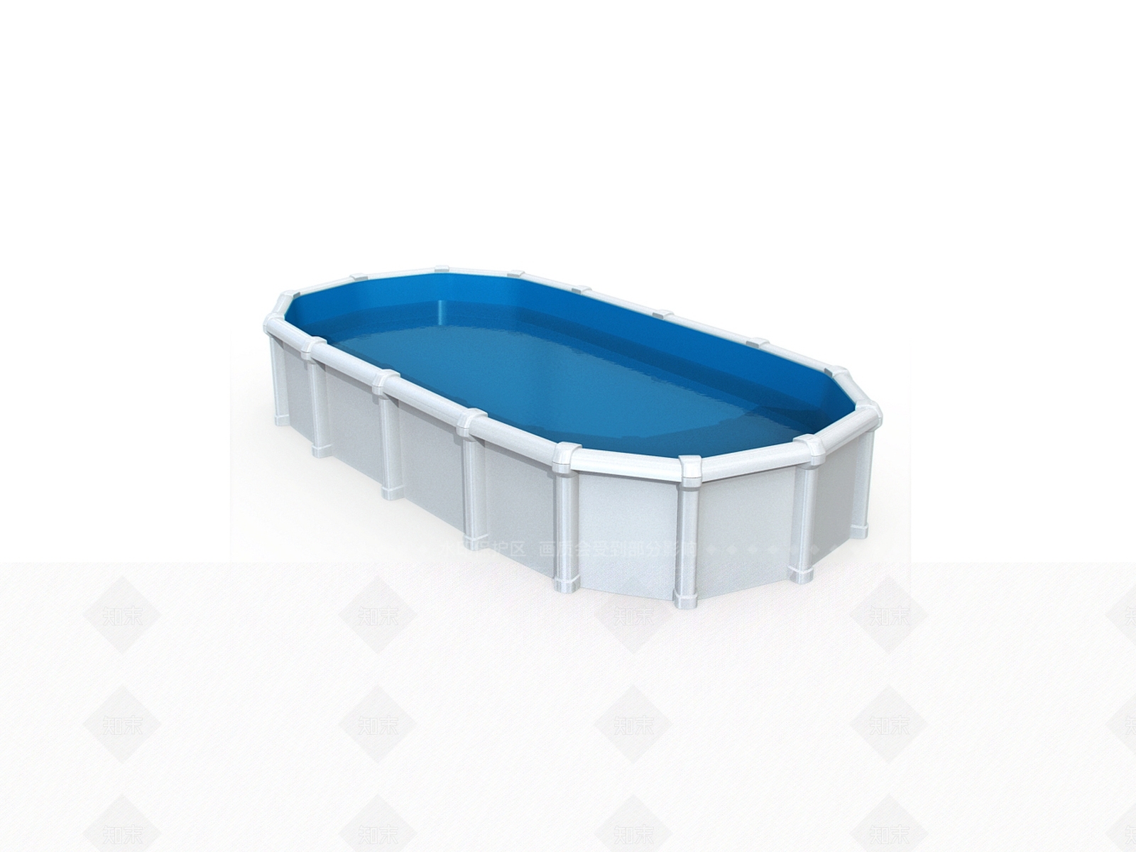 现代游泳池3D模型下载【ID:1155753996】