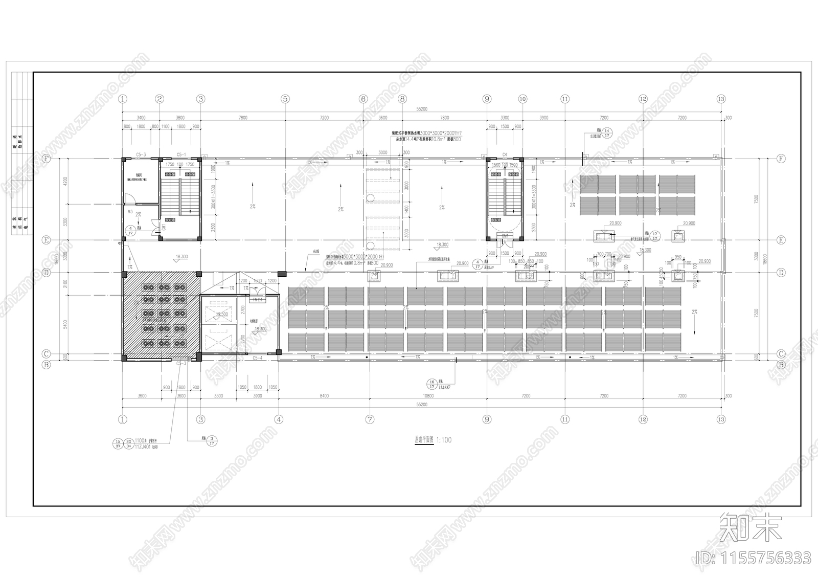 卫生院医院建筑cad施工图下载【ID:1155756333】