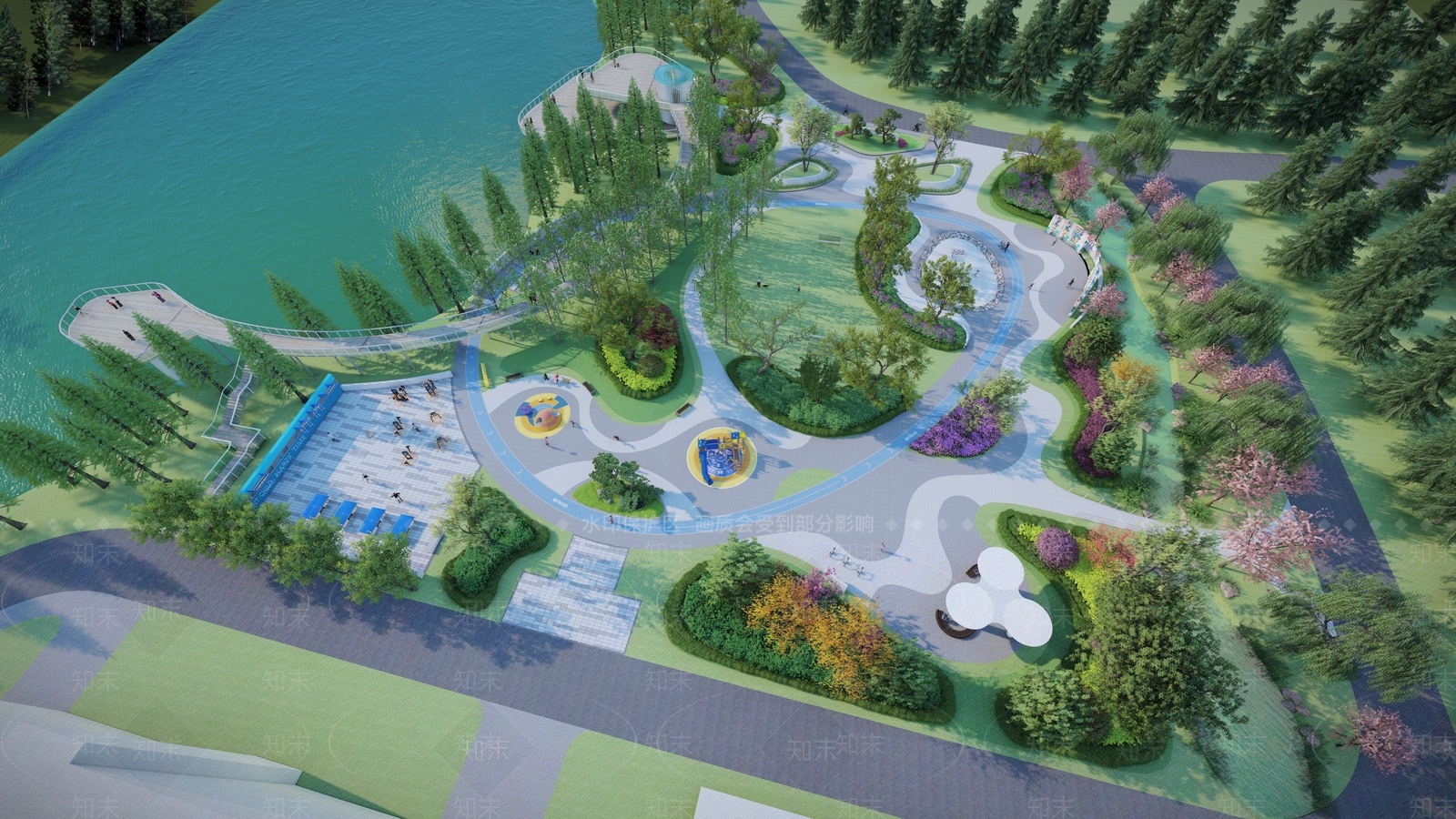 现代体育公园SU模型下载【ID:1155759185】