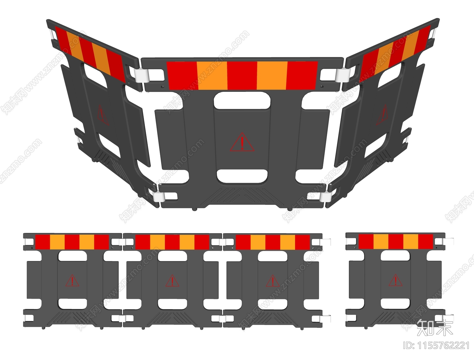 警示围挡SU模型下载【ID:1155762221】