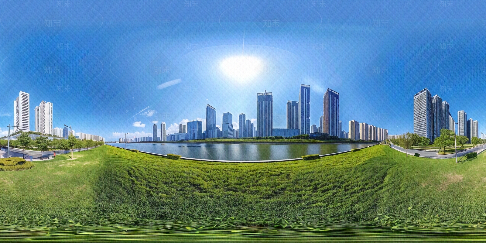 HDR城市外景全景贴图下载【ID:1155767698】