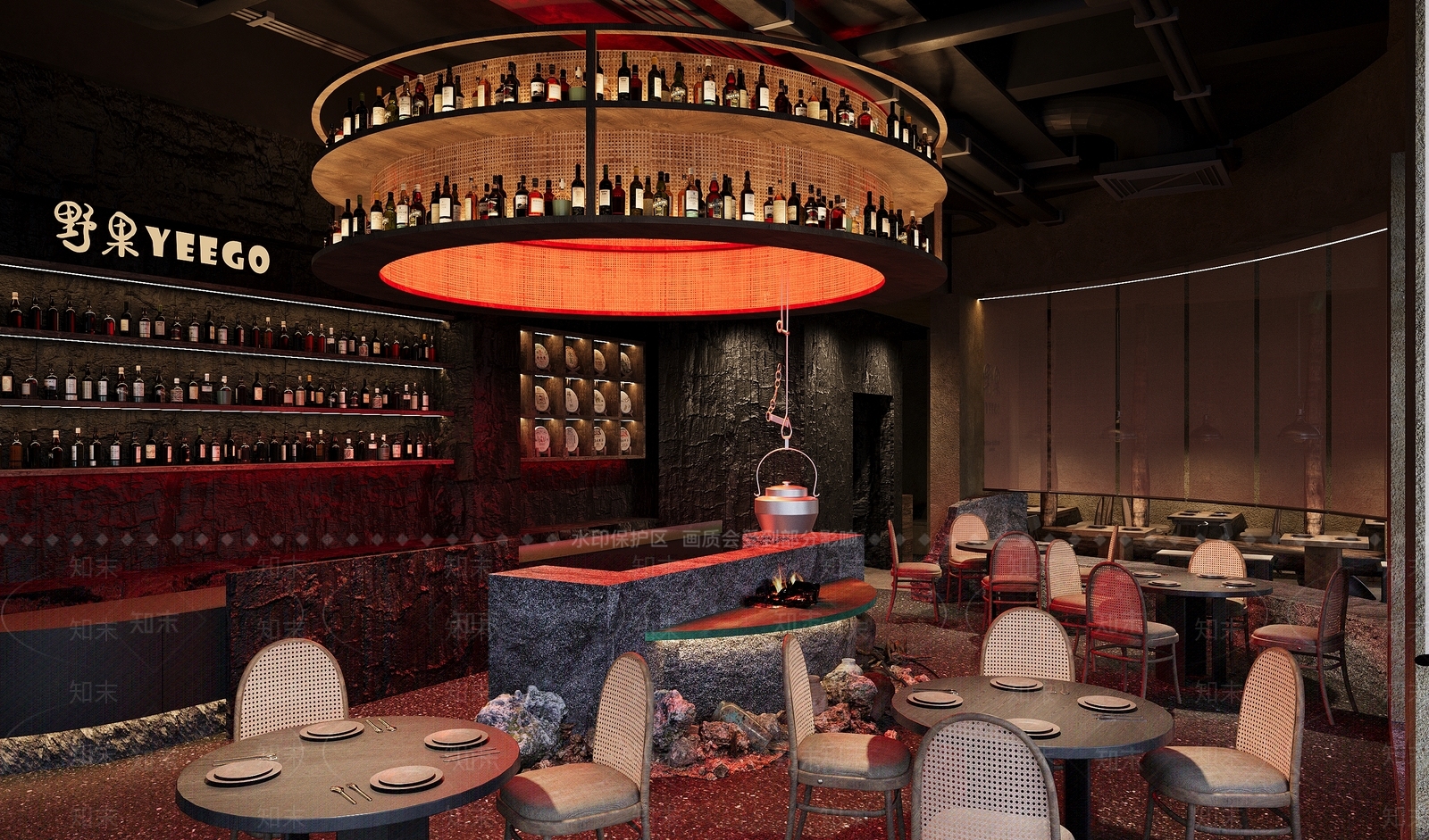 工业风西餐厅3D模型下载【ID:1155770067】