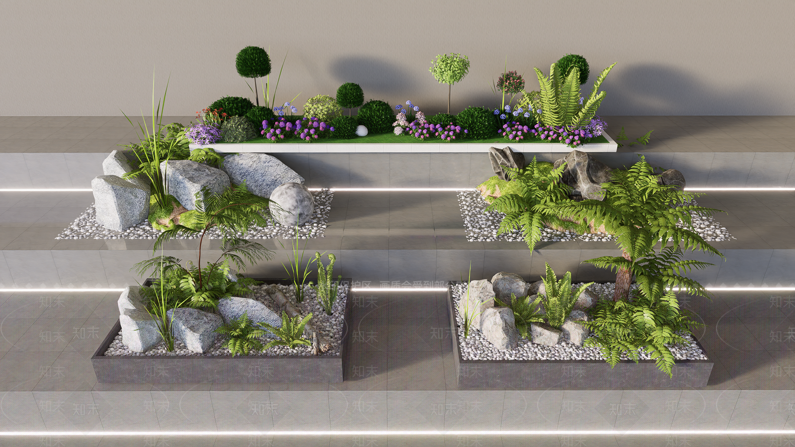 花坛合集SU模型下载【ID:1155775697】