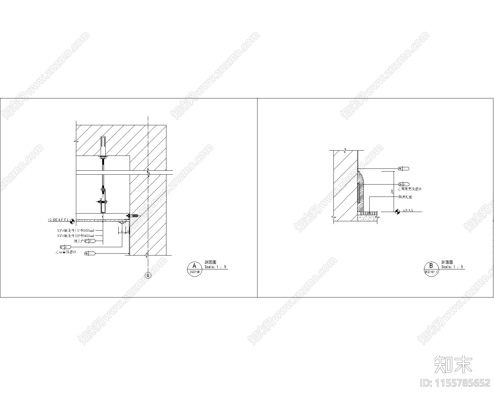 大酒店中医按摩房cad施工图下载【ID:1155785652】