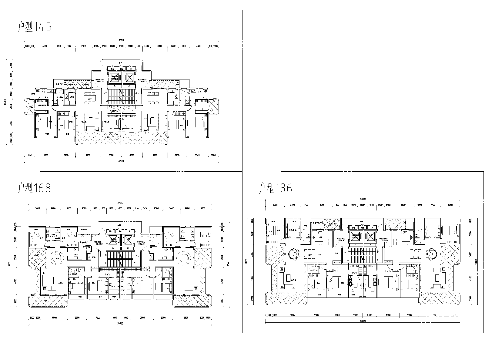 第四代住宅145施工图下载【ID:1155787222】