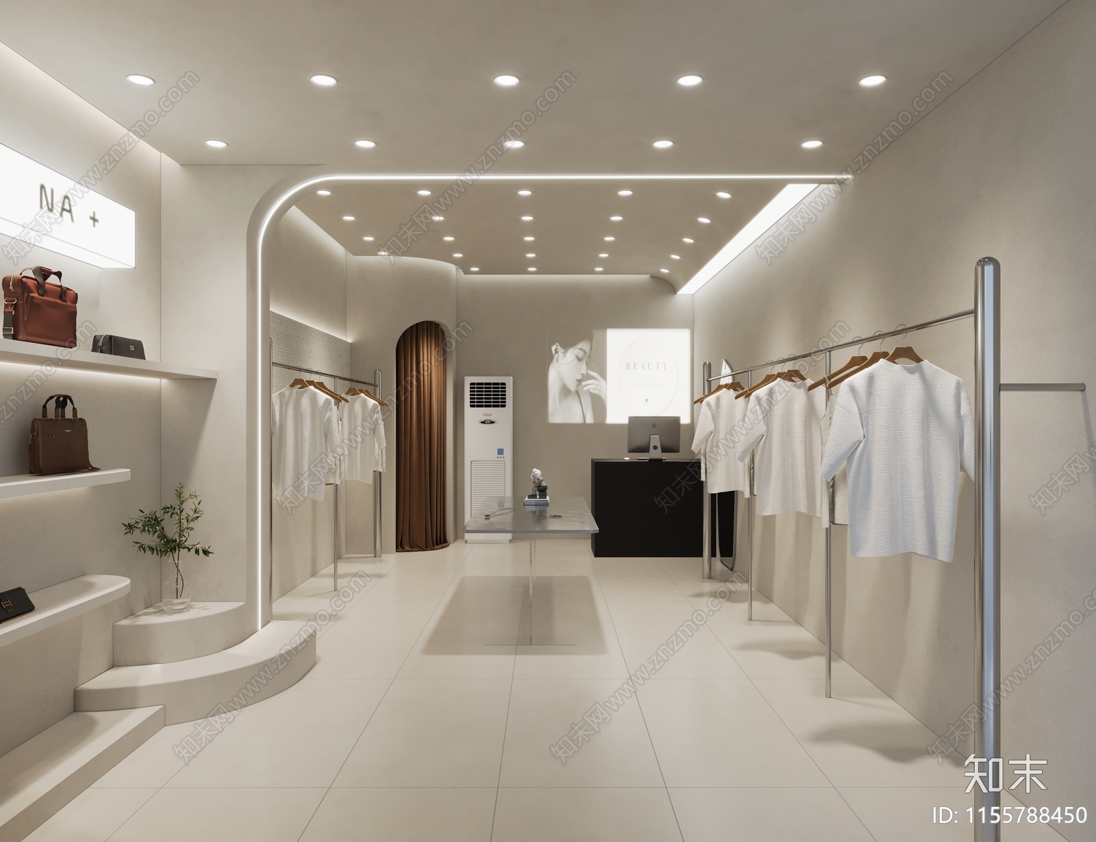 现代服装店3D模型下载【ID:1155788450】