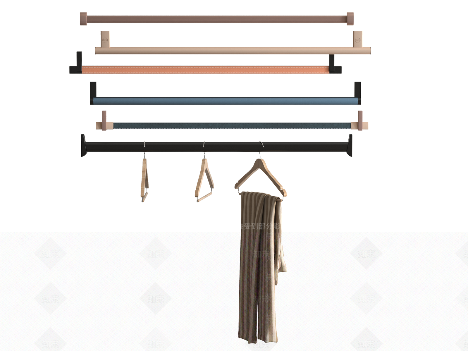 现代挂衣架SU模型下载【ID:1155789979】