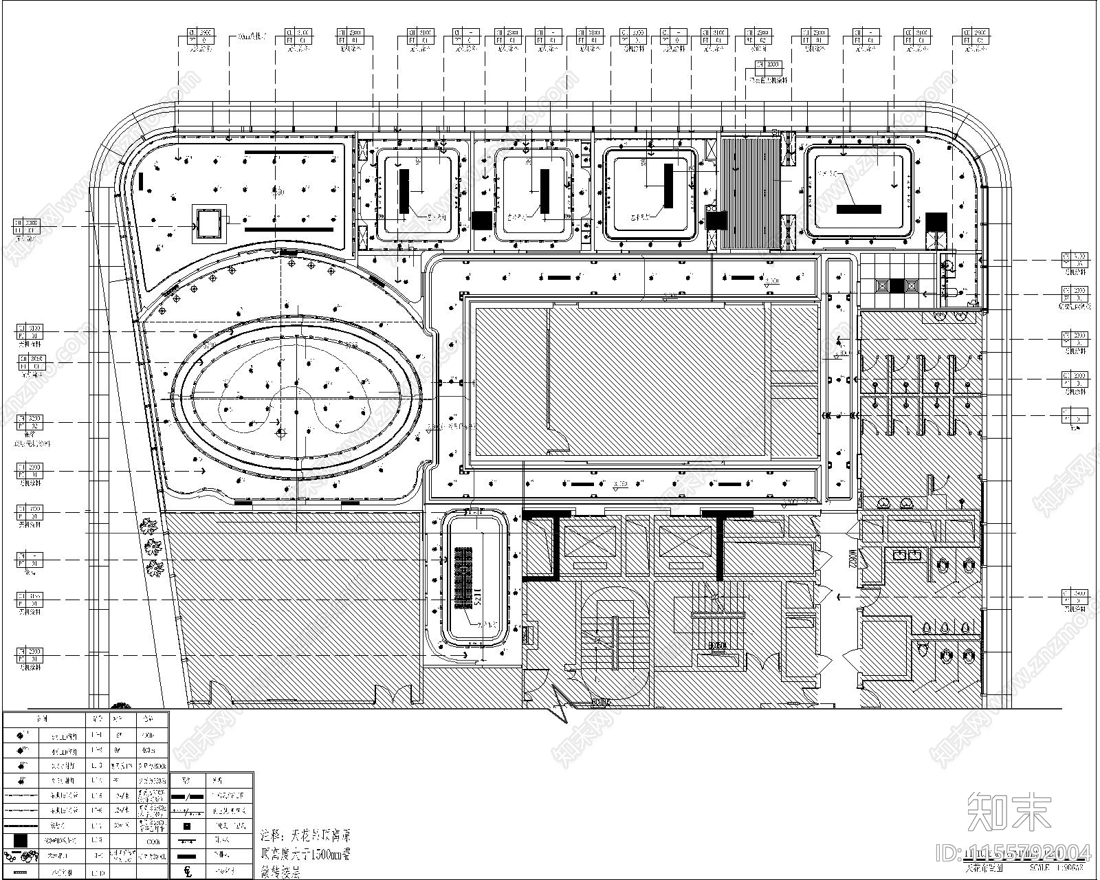 现代轻奢私人银行办公区施工图下载【ID:1155792004】