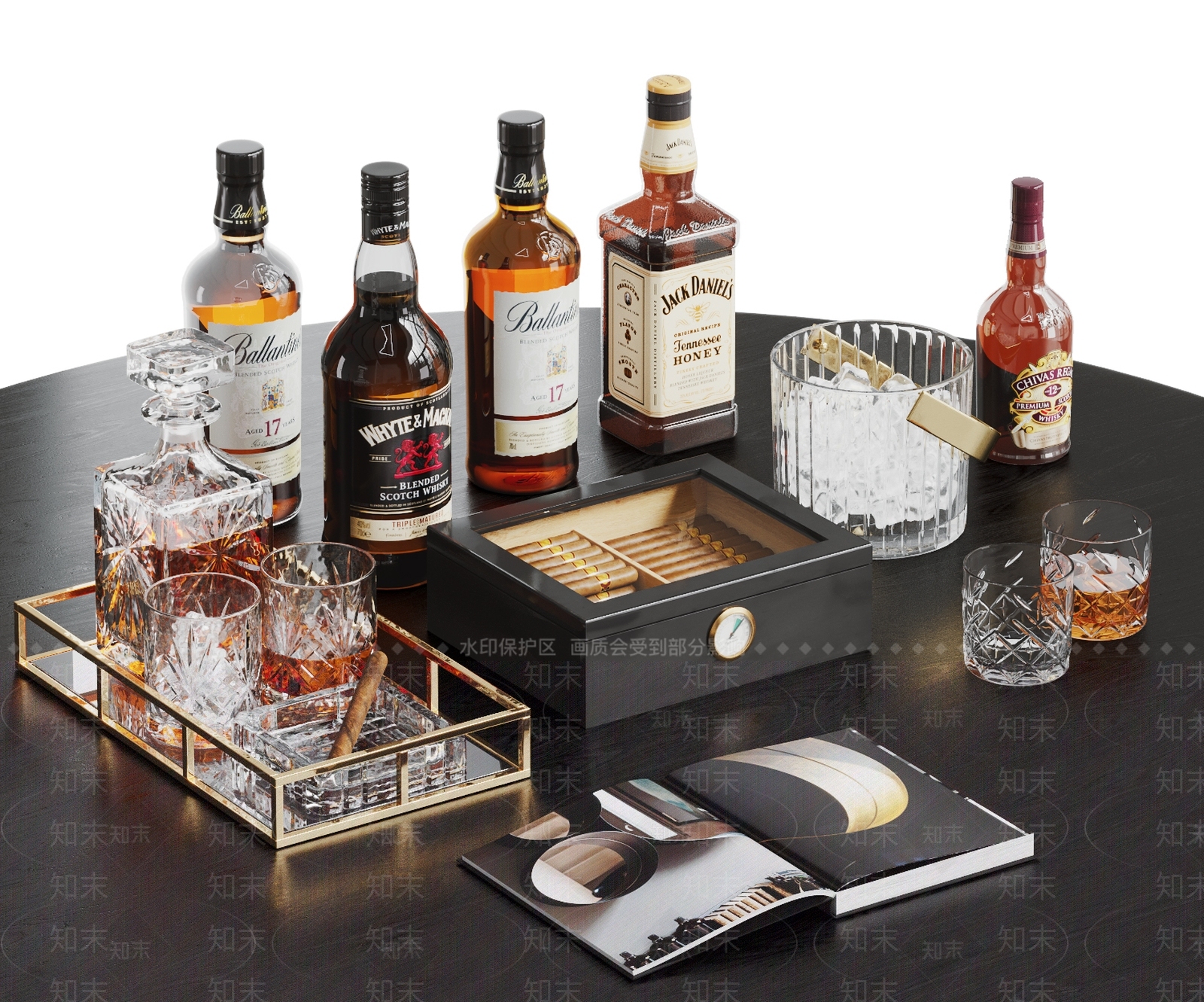 酒具用品SU模型下载【ID:1155795309】