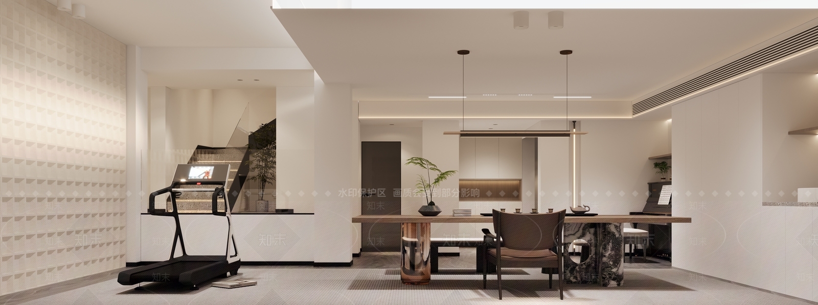 现代健身房3D模型下载【ID:1214349156】