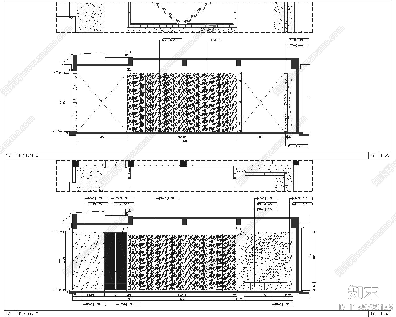 浙江绿城安吉桃花源售楼cad施工图下载【ID:1155799155】