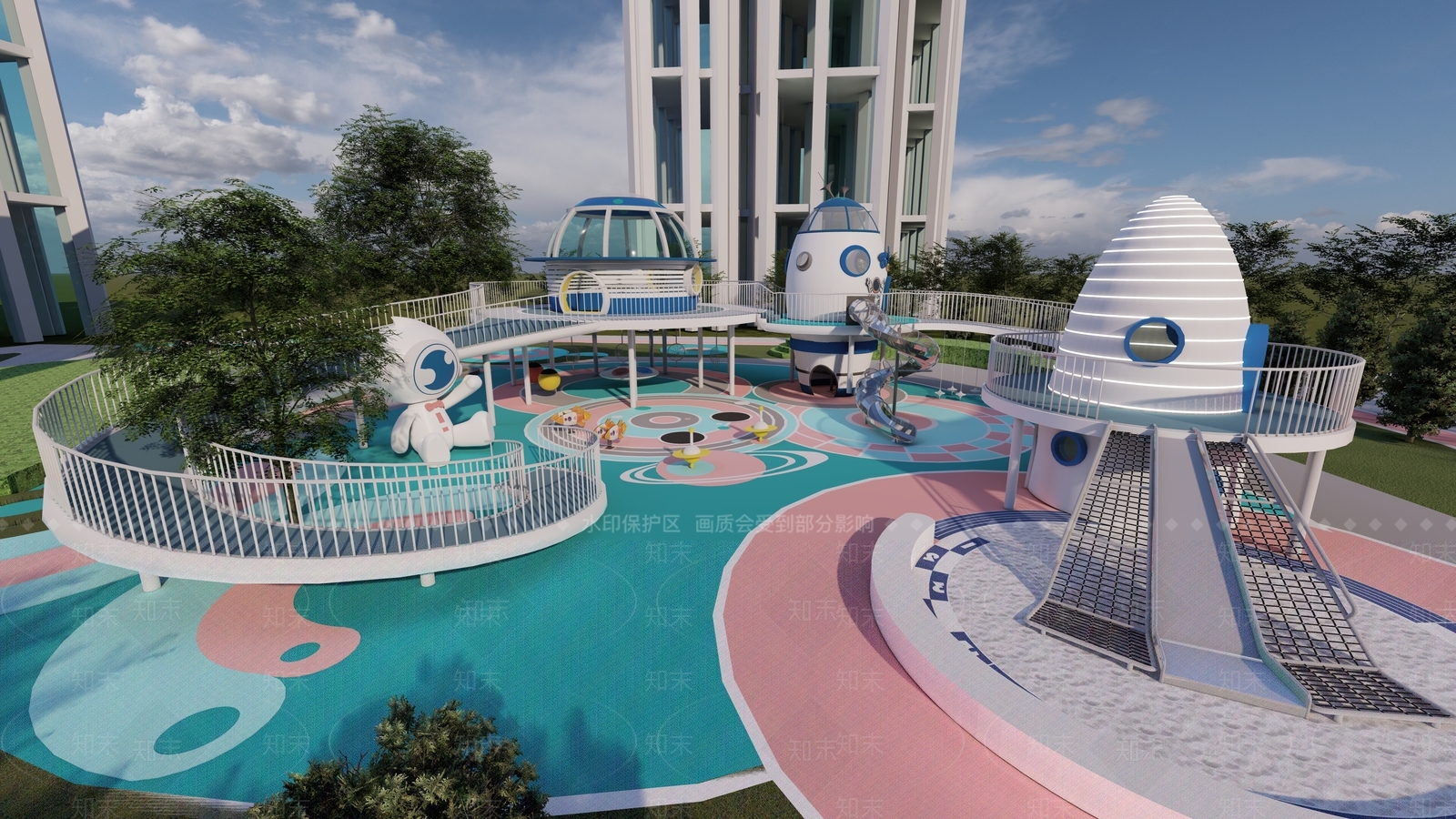 现代儿童公园3D模型下载【ID:1156075502】