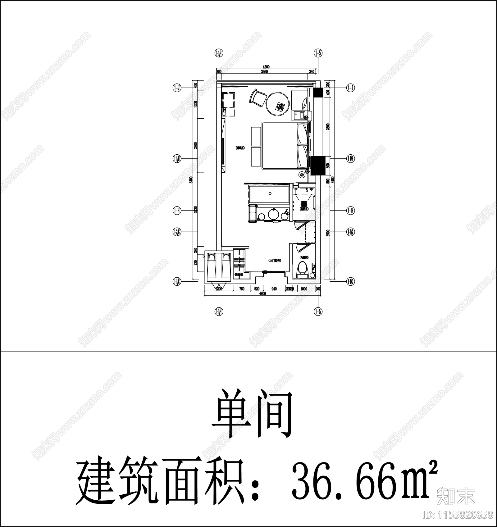 50套安缦君悦柏悦城家高端酒店民宿客房平面施工图下载【ID:1155820658】