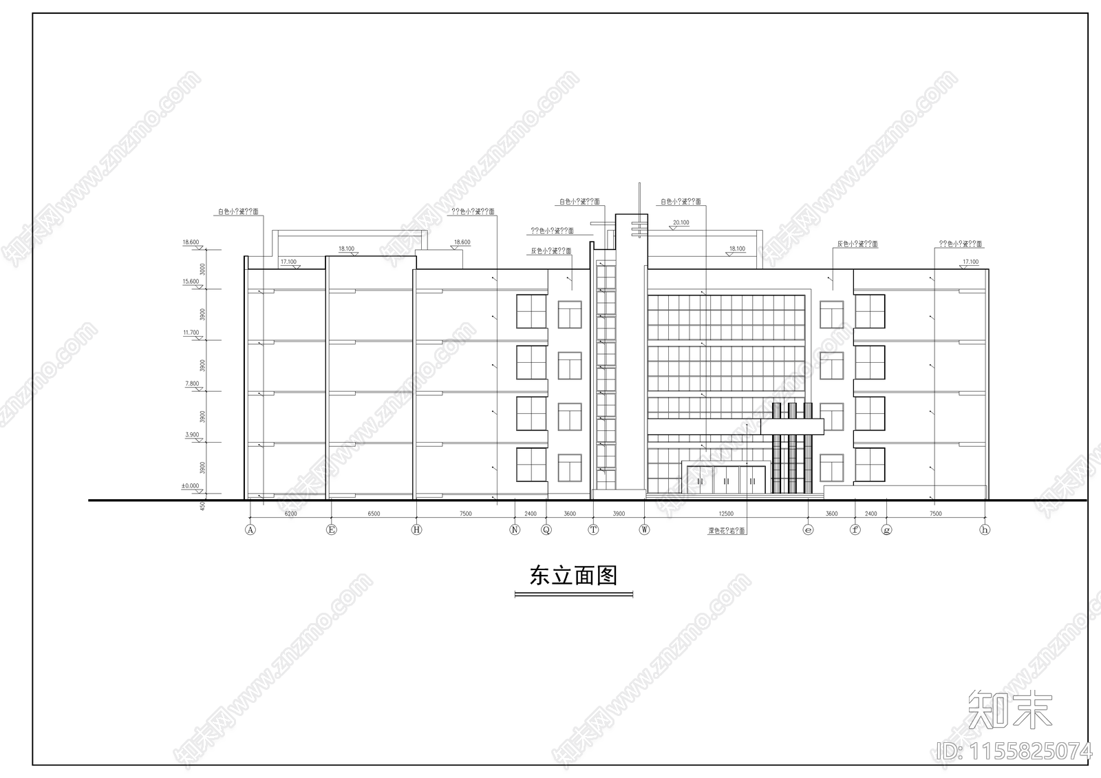 某中学教学楼cad施工图下载【ID:1155825074】