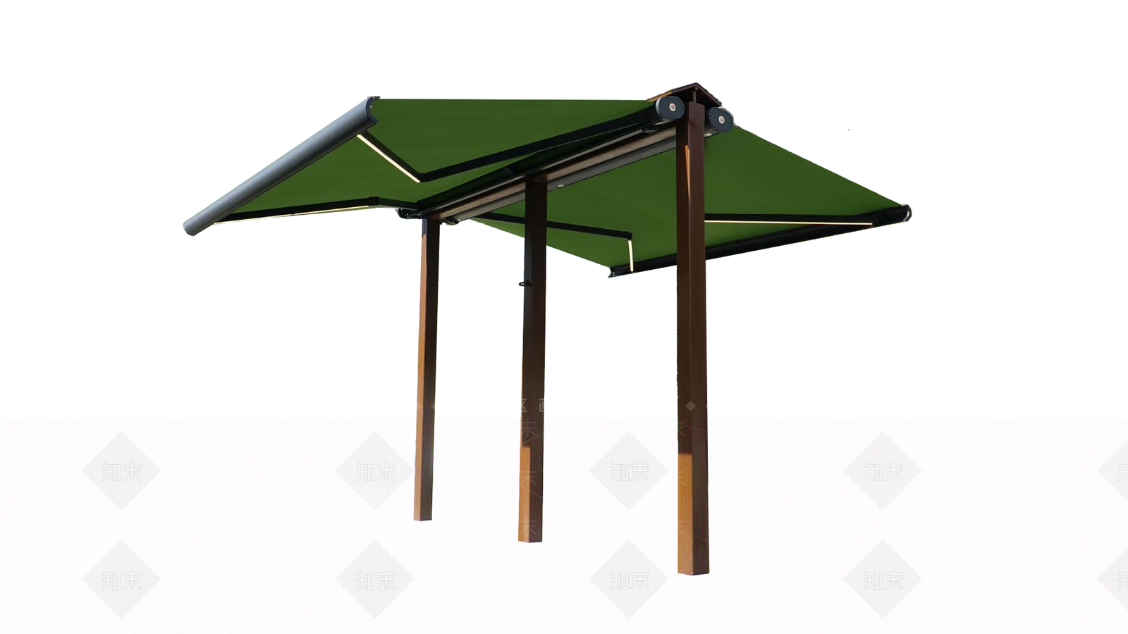 现代庭院建筑遮阳棚SU模型下载【ID:1155826767】