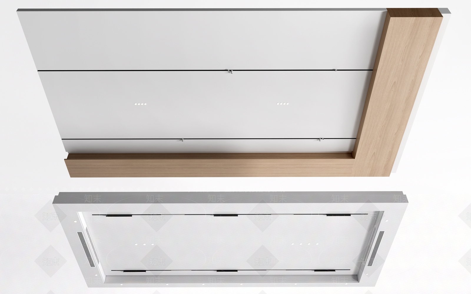 现代客厅吊顶3D模型下载【ID:1155830048】