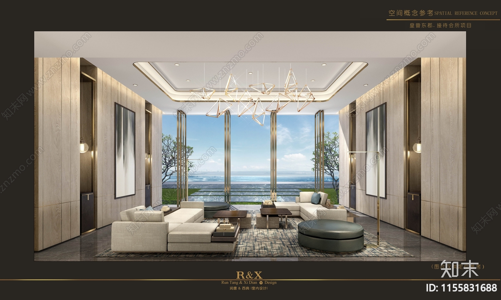 济宁接待会所项cad施工图下载【ID:1155831688】