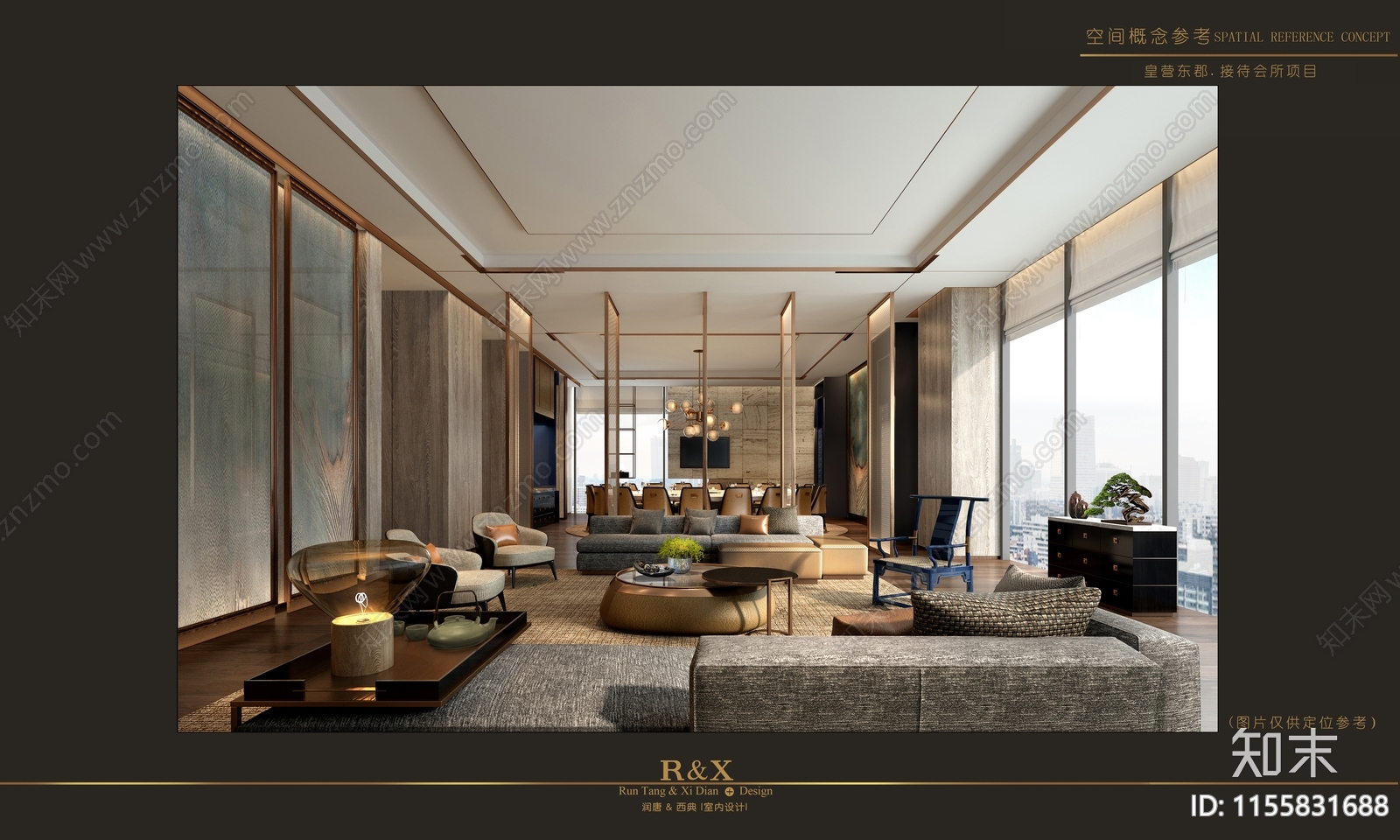 济宁接待会所项cad施工图下载【ID:1155831688】