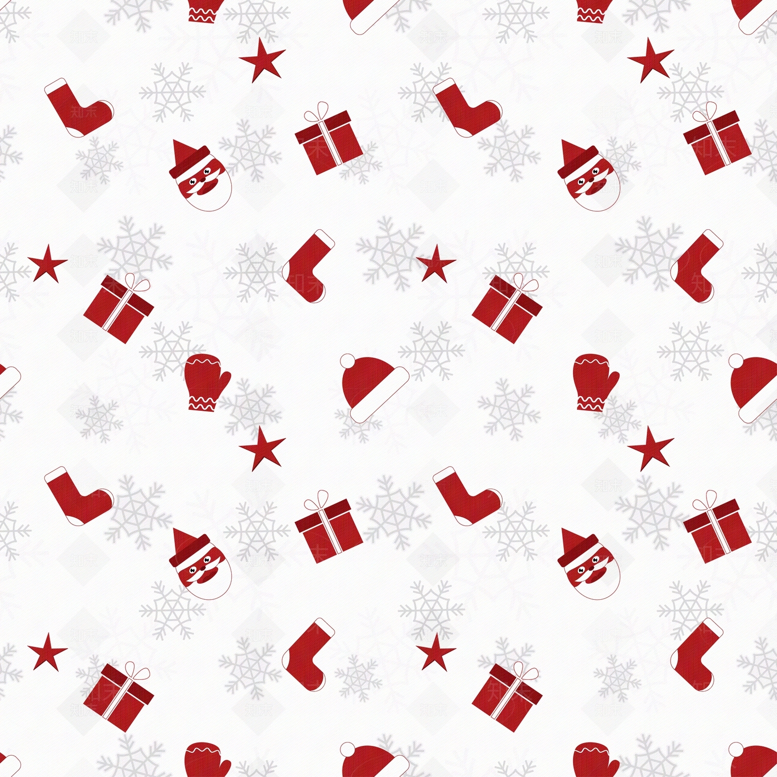 无缝圣诞卡通儿童壁纸贴图下载【ID:1155838496】