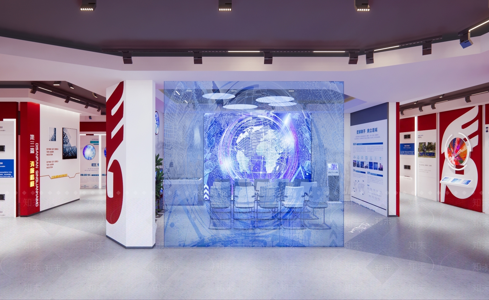 现代内蒙古银行党建廉政展厅SU模型下载【ID:1155851475】