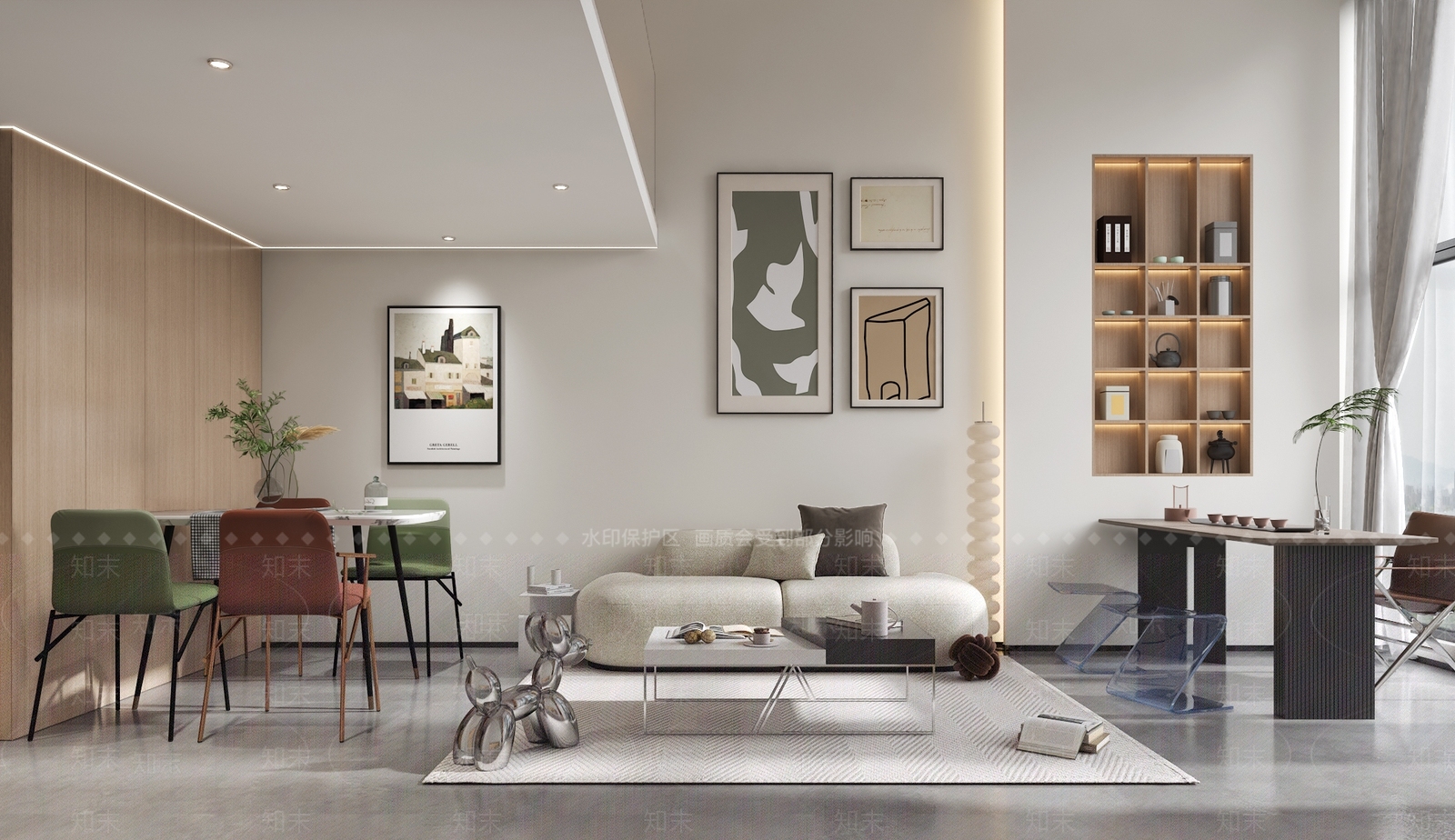 现代loft公寓3D模型下载【ID:1155853864】