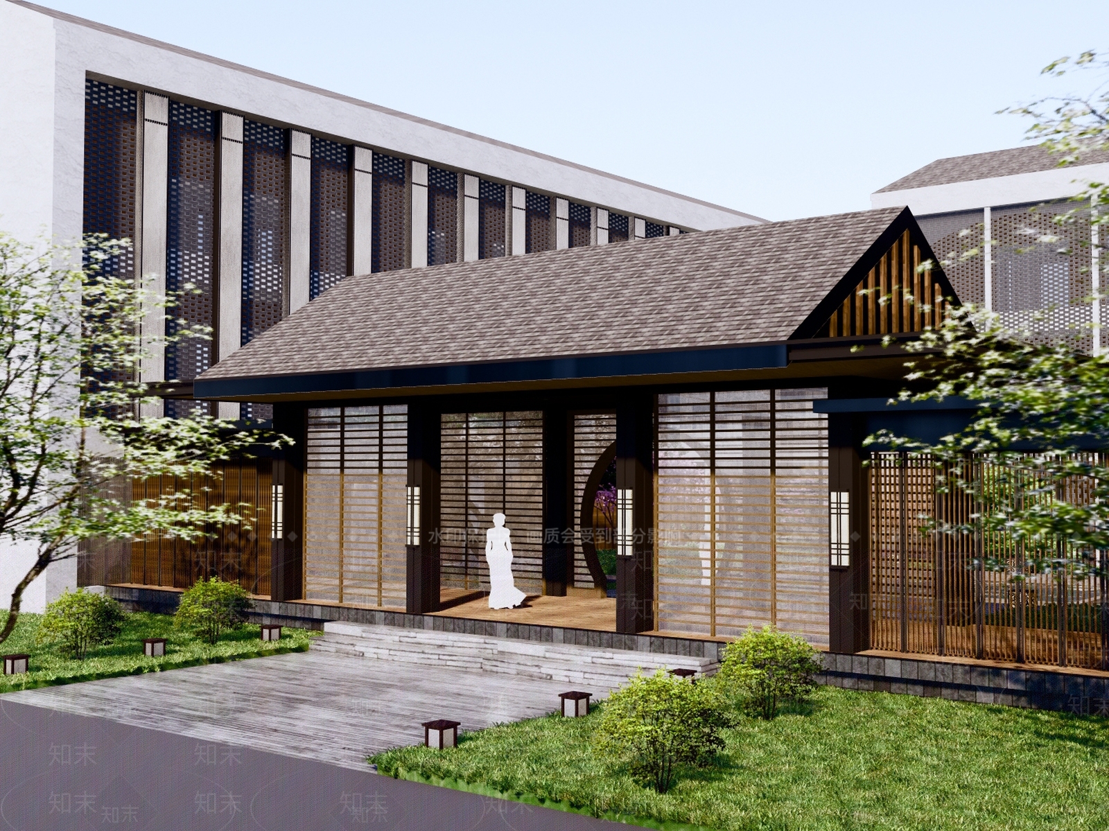 中式书院SU模型下载【ID:1156037958】