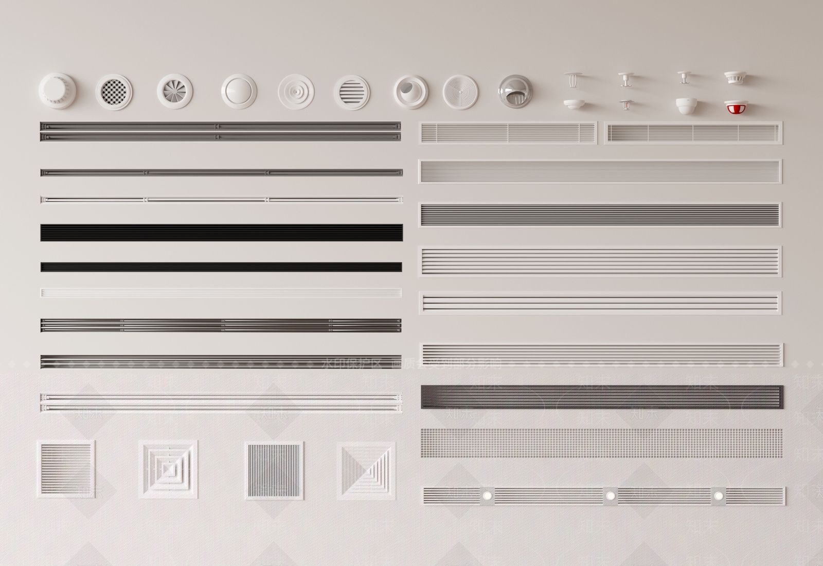 中央空调出风口3D模型下载【ID:1155857947】