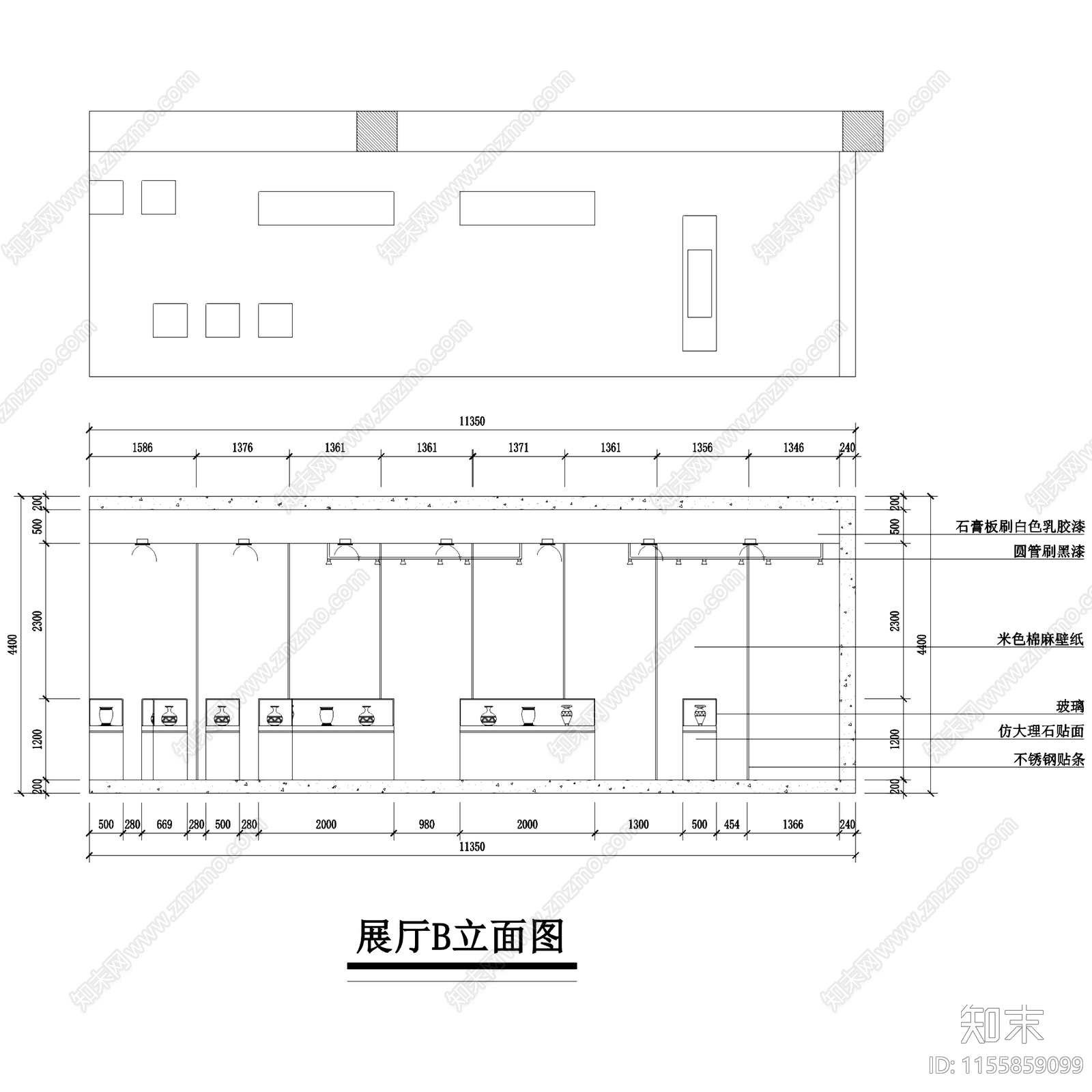 新中式茶颜观舍茶室茶具茶馆文化店室内工装cad施工图下载【ID:1155859099】