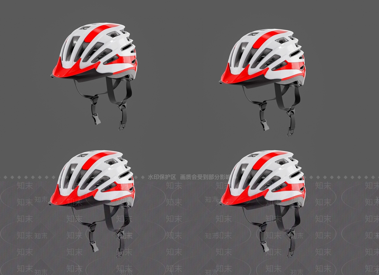 现代自行车头盔3D模型下载【ID:1155862747】