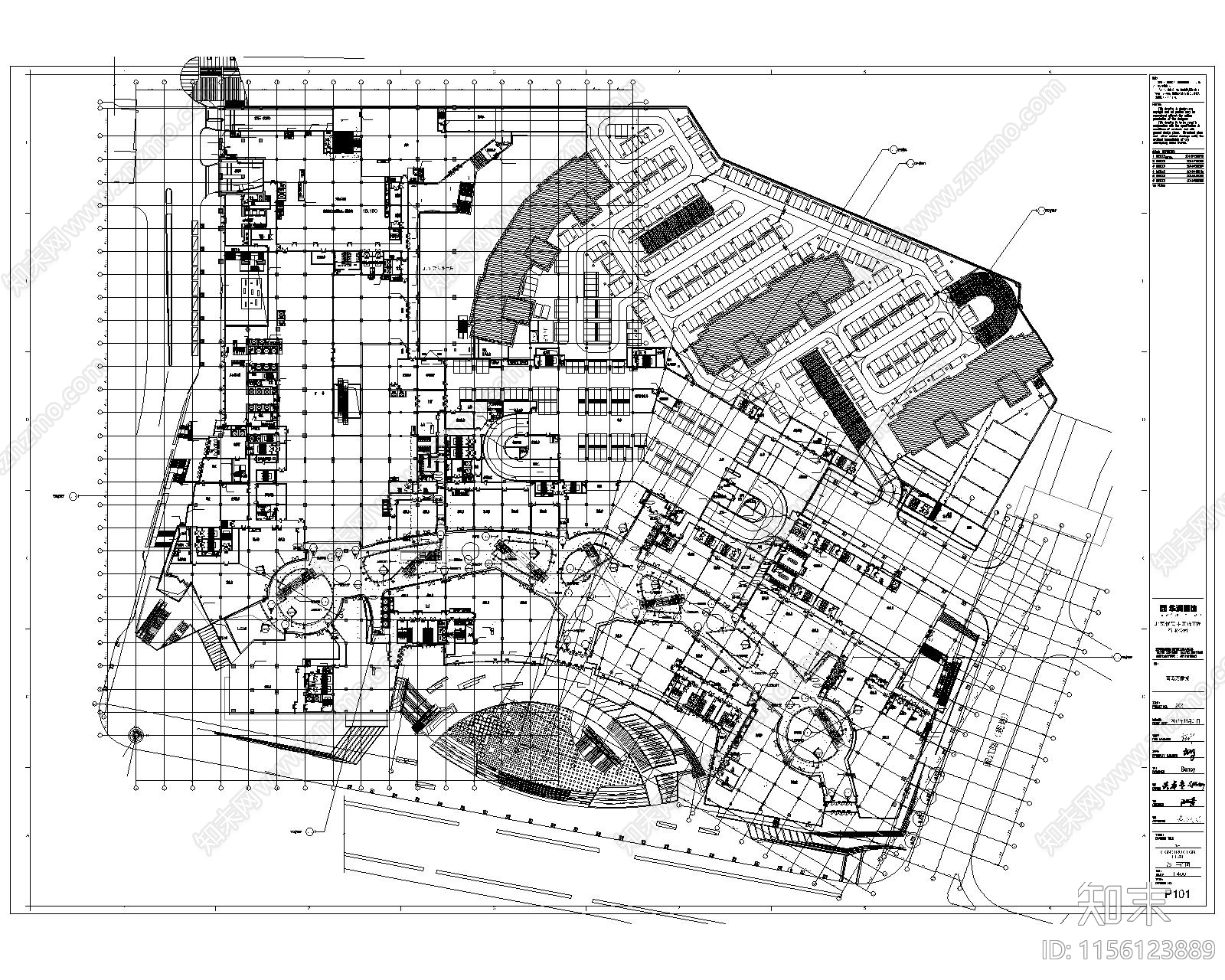全套商场室内施工图下载【ID:1156123889】