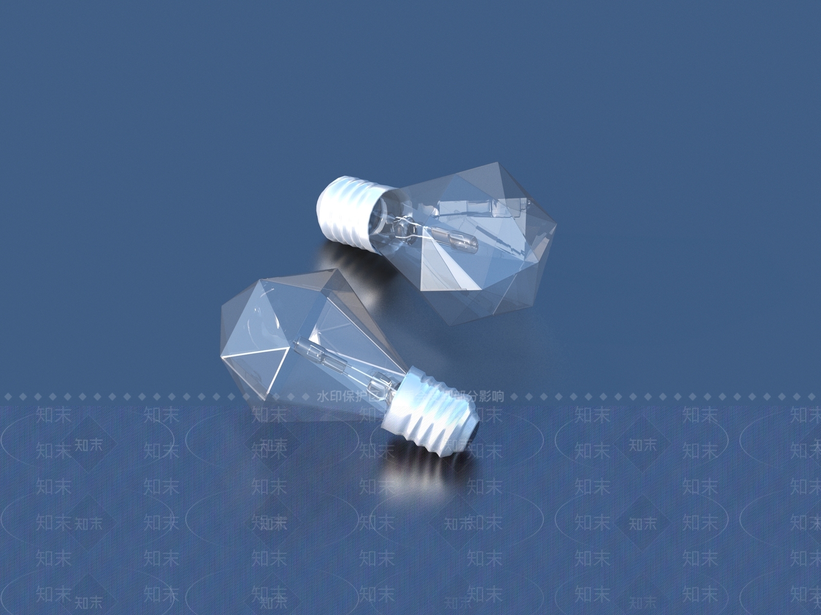 现代电灯泡3D模型下载【ID:1155894068】