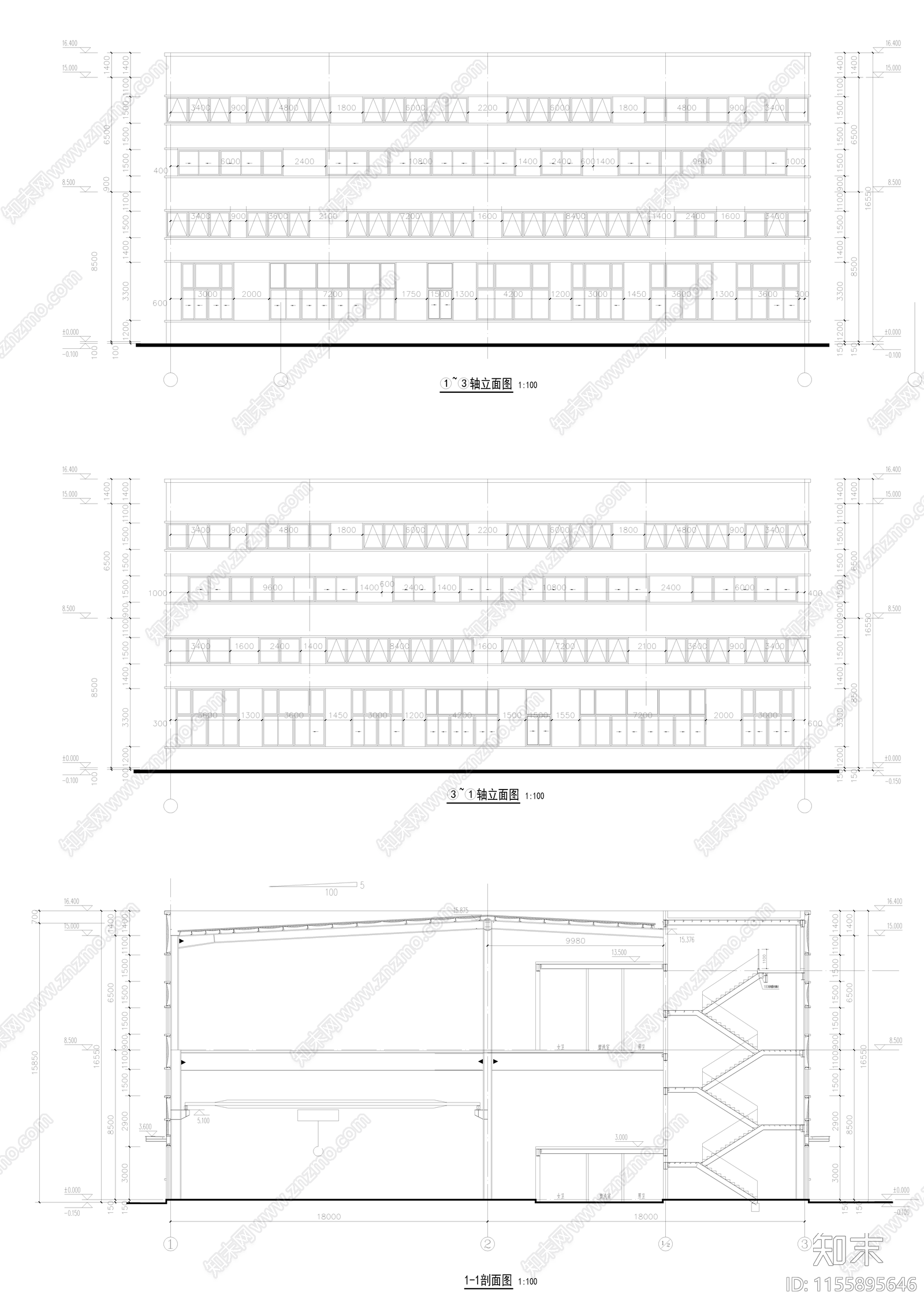 木材加工制品产业园cad施工图下载【ID:1155895646】