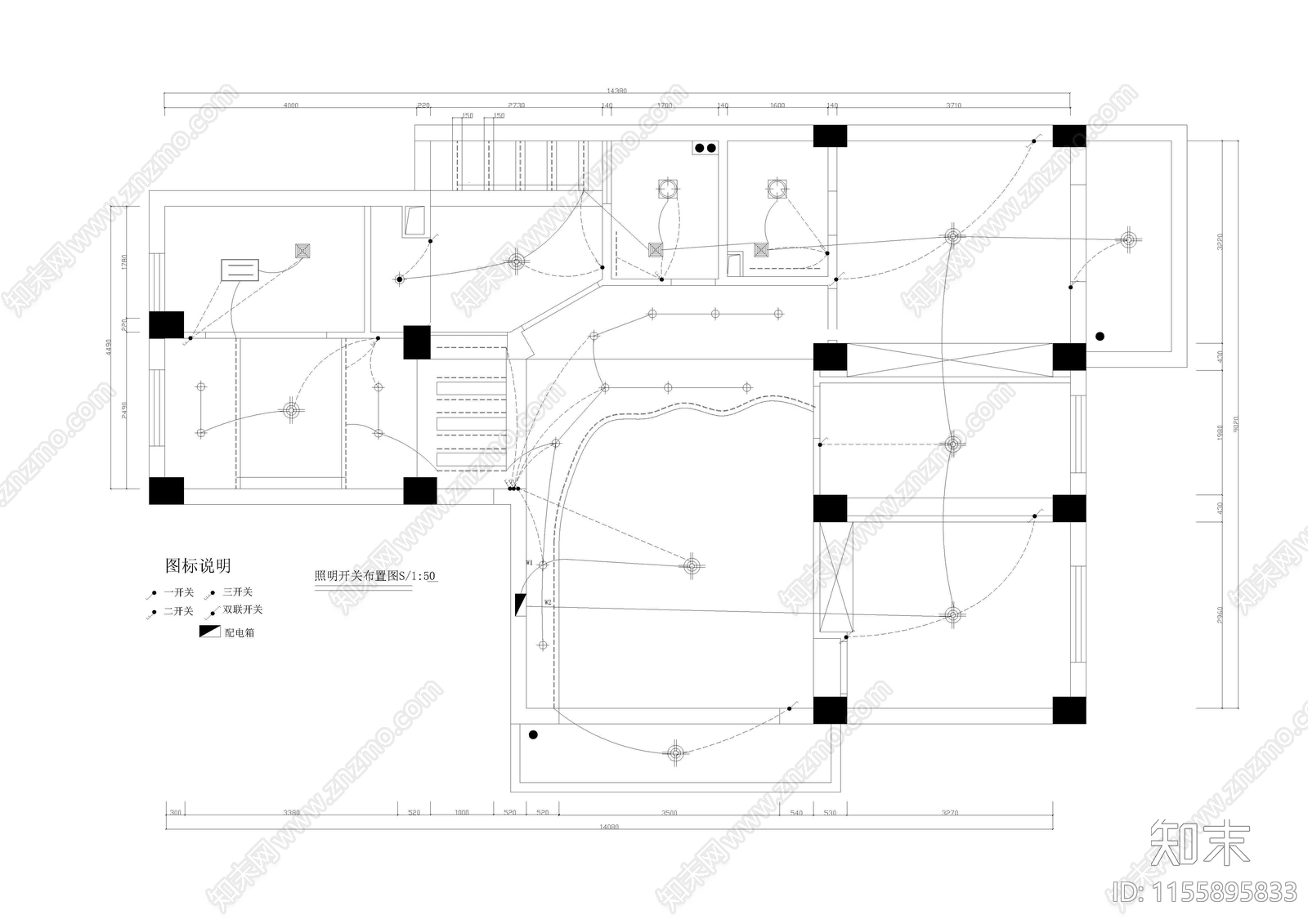 住宅室内建筑水电暖装修设计大样图cad施工图下载【ID:1155895833】