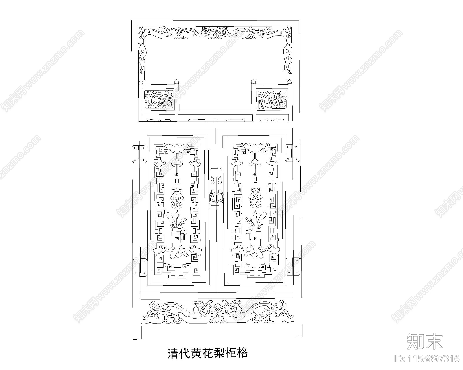 明清高柜施工图下载【ID:1155897316】