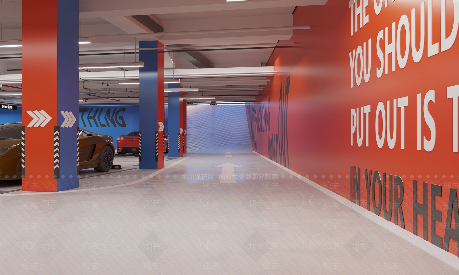 现代停车场3D模型下载【ID:1155898047】