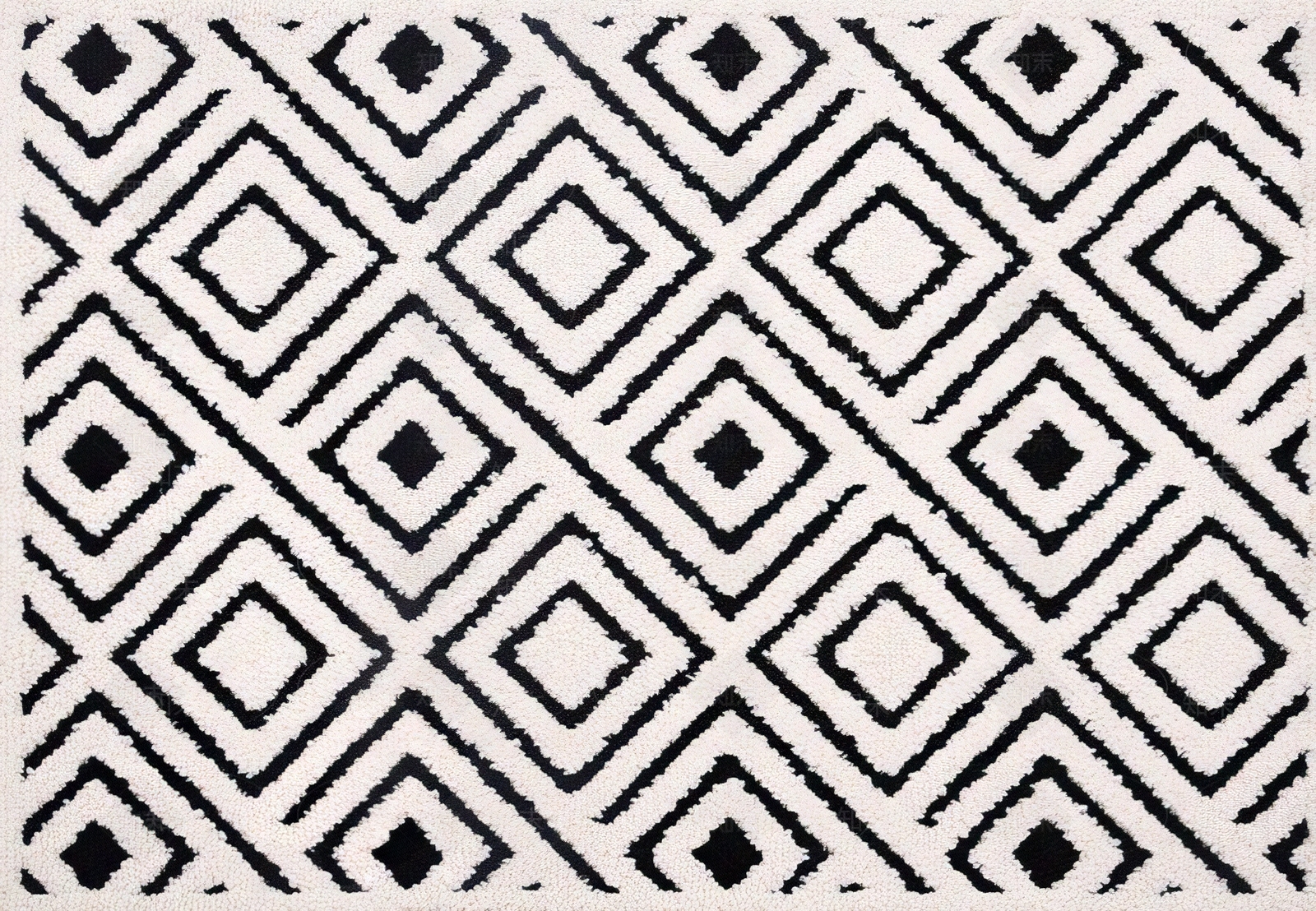 黑白方砖客厅地毯贴图下载【ID:1155898545】