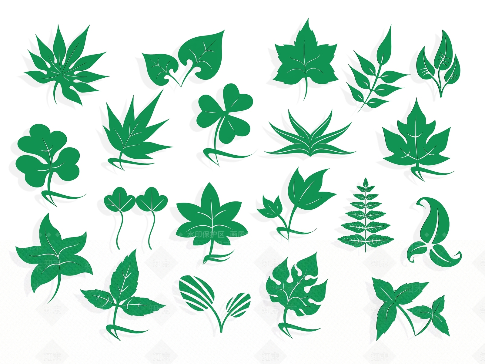 现代枫叶墙饰挂件3D模型下载【ID:1155899636】