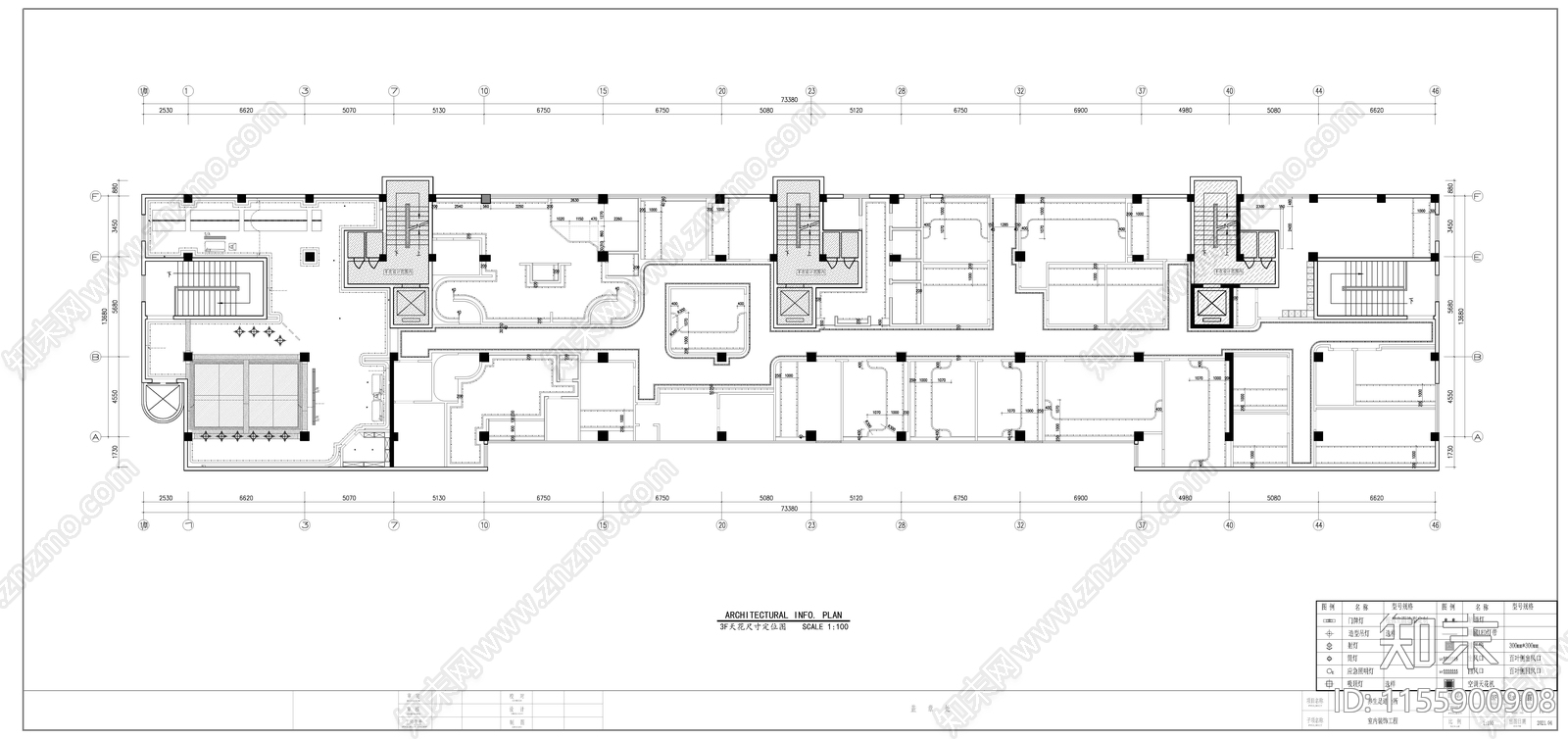 足浴养生会所平cad施工图下载【ID:1155900908】