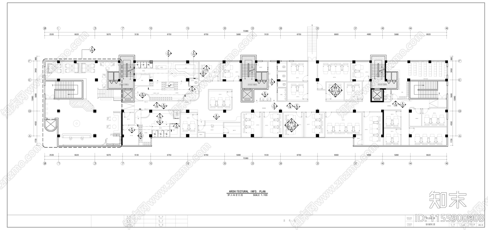 足浴养生会所平cad施工图下载【ID:1155900908】