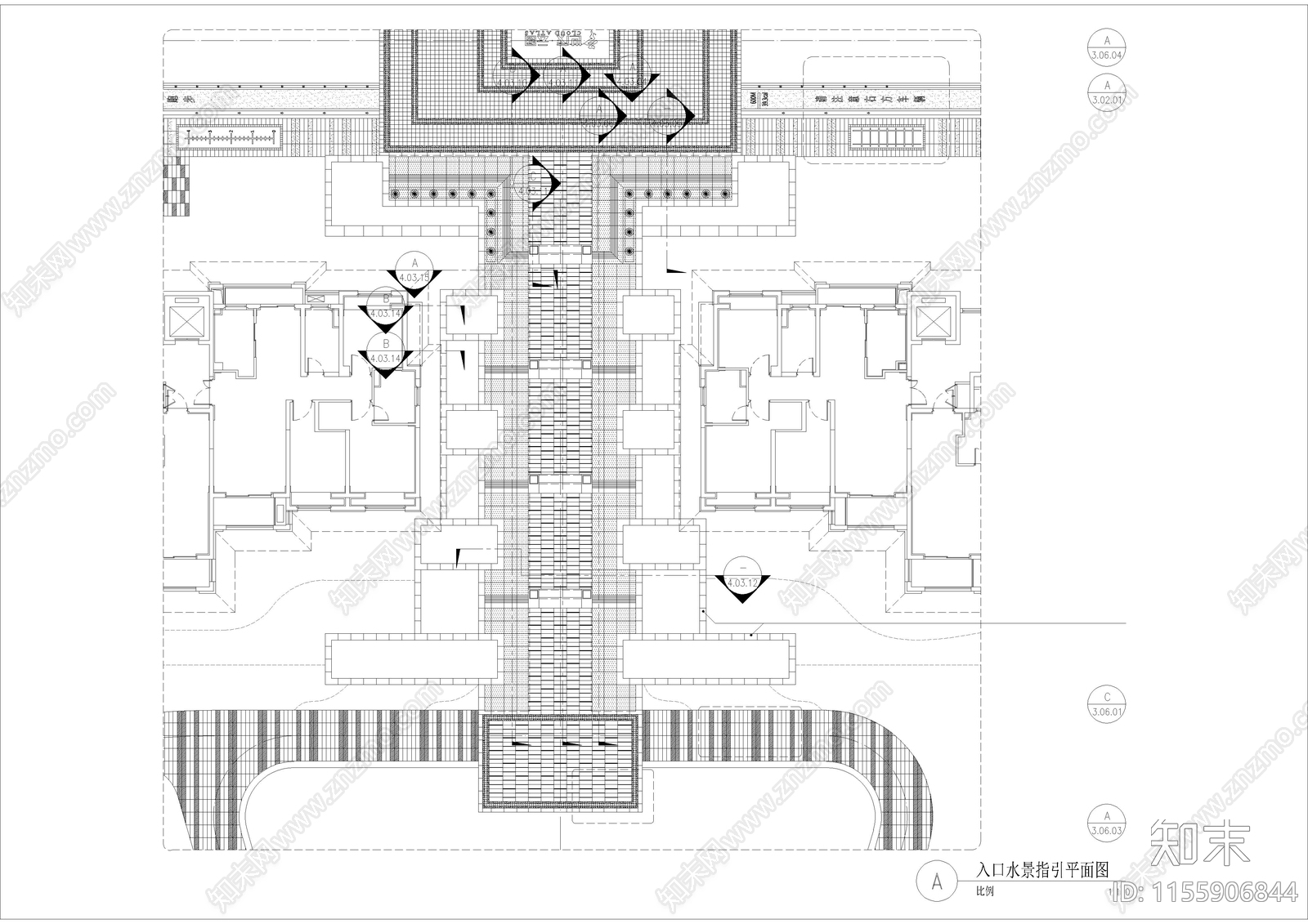 2024新款轴线景观仪式感水景详施工图下载【ID:1155906844】