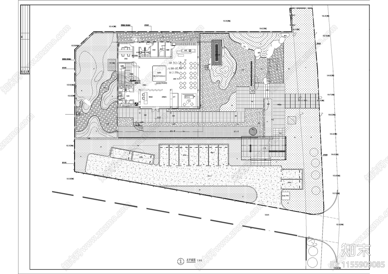 长安麓府展示区整专cad施工图下载【ID:1155909085】