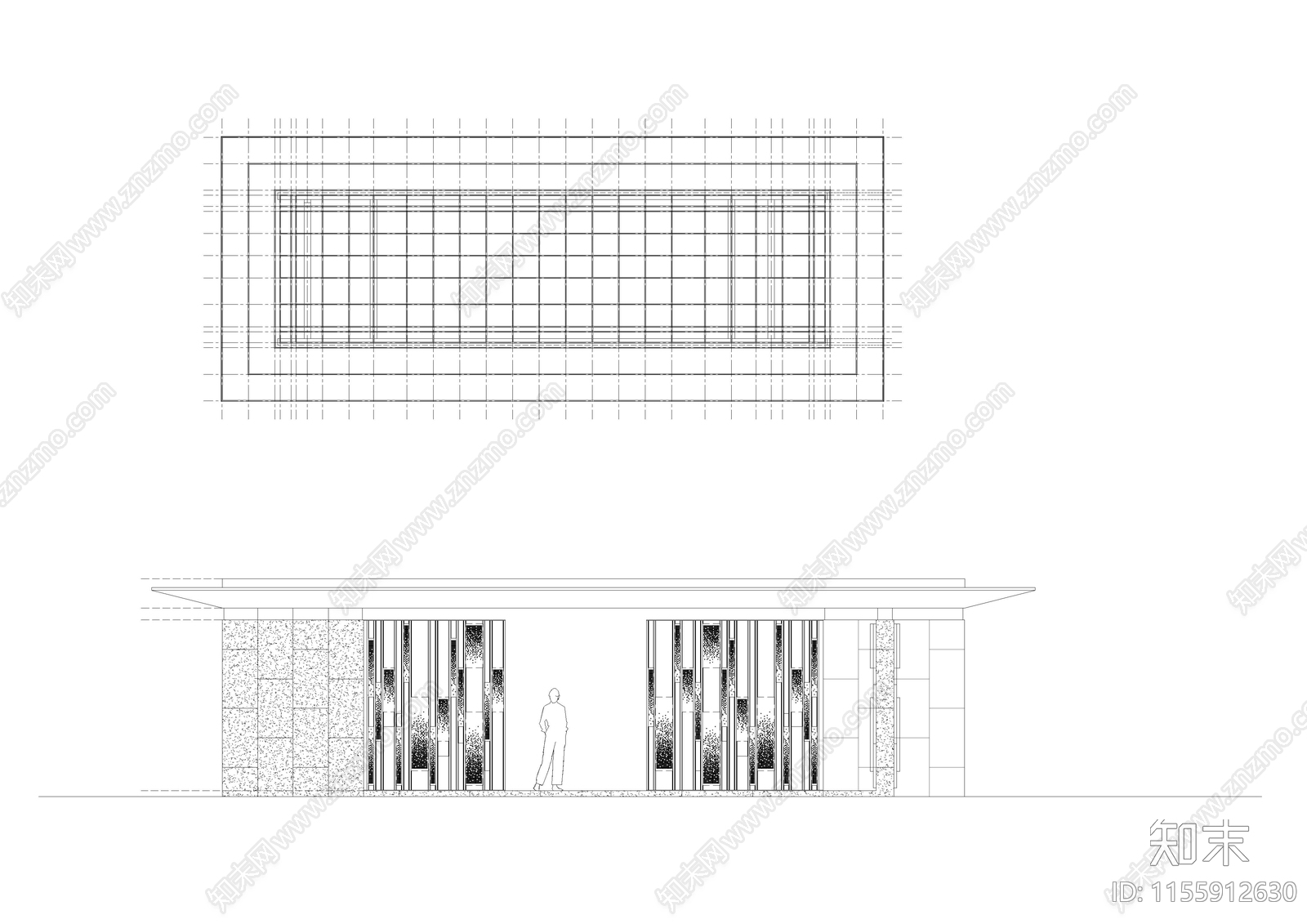 住宅景观亭会客廊架详cad施工图下载【ID:1155912630】