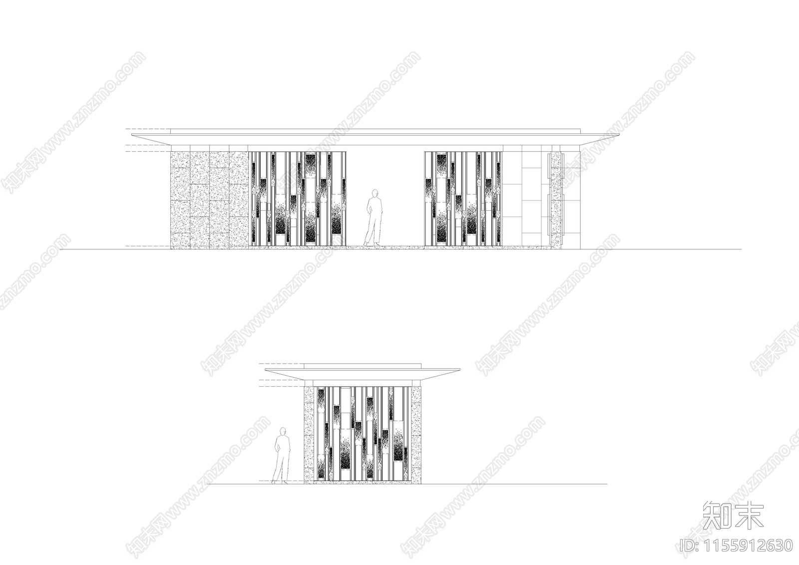 住宅景观亭会客廊架详cad施工图下载【ID:1155912630】