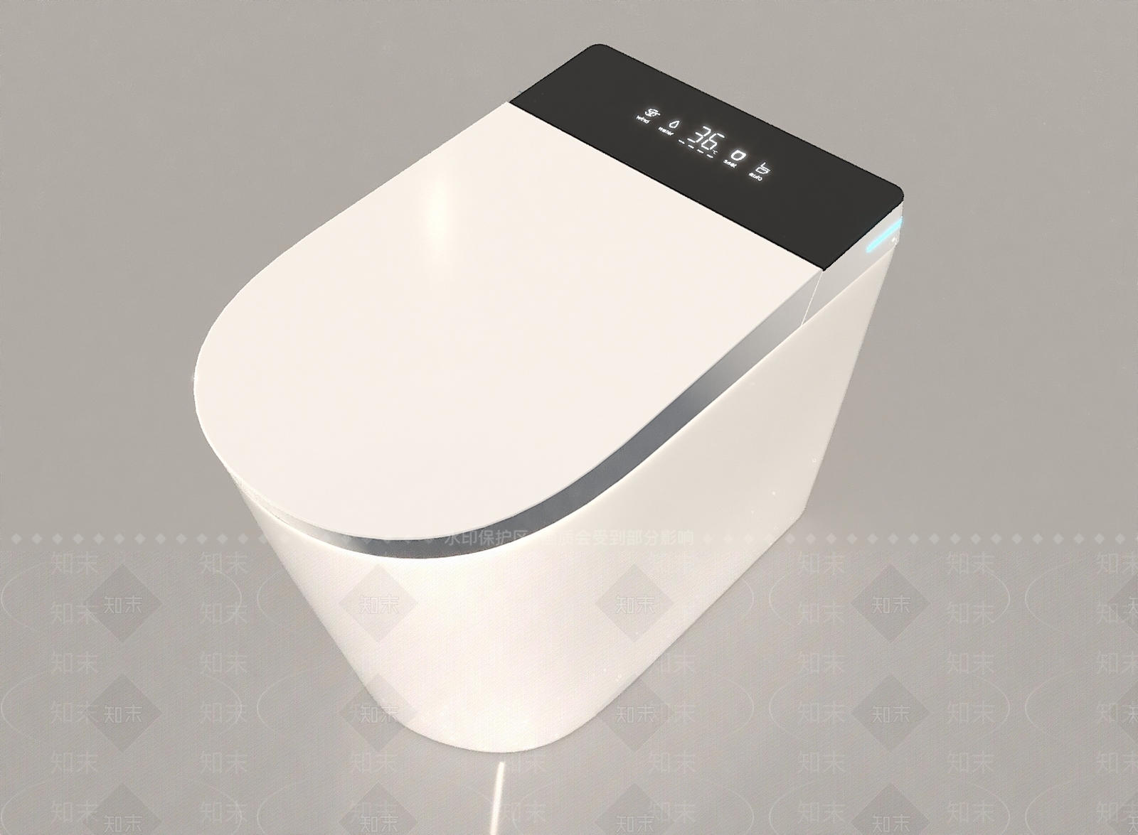 智能马桶3D模型下载【ID:1155919985】