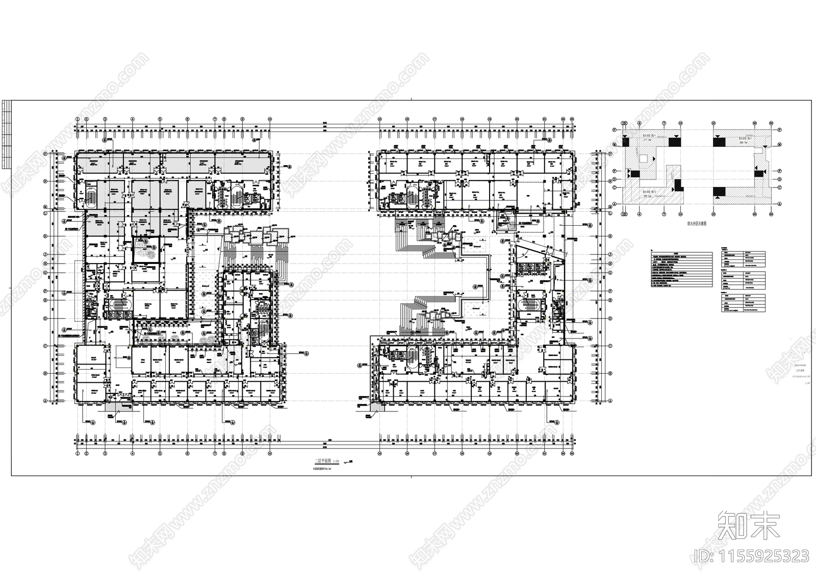 高校信息楼建筑节能绿cad施工图下载【ID:1155925323】