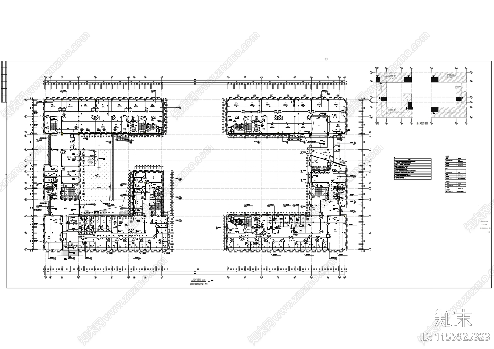 高校信息楼建筑节能绿cad施工图下载【ID:1155925323】